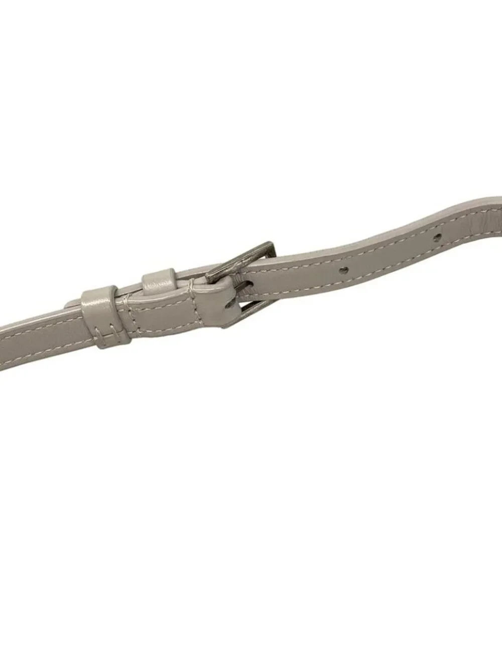 Saint Laurent Paris Shoulder Bag le Light Gray Leather - Picture 9 of 15